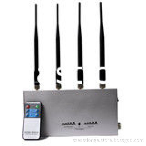 4 Antennas Remote Control Jammer For Custom , 1 - 15m Jamming Range